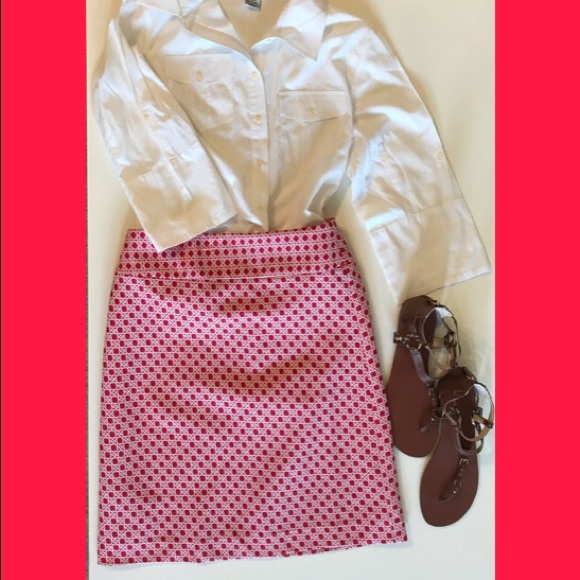 Talbots cane print jacquard pencil skirt-2P - Picture 2 of 9